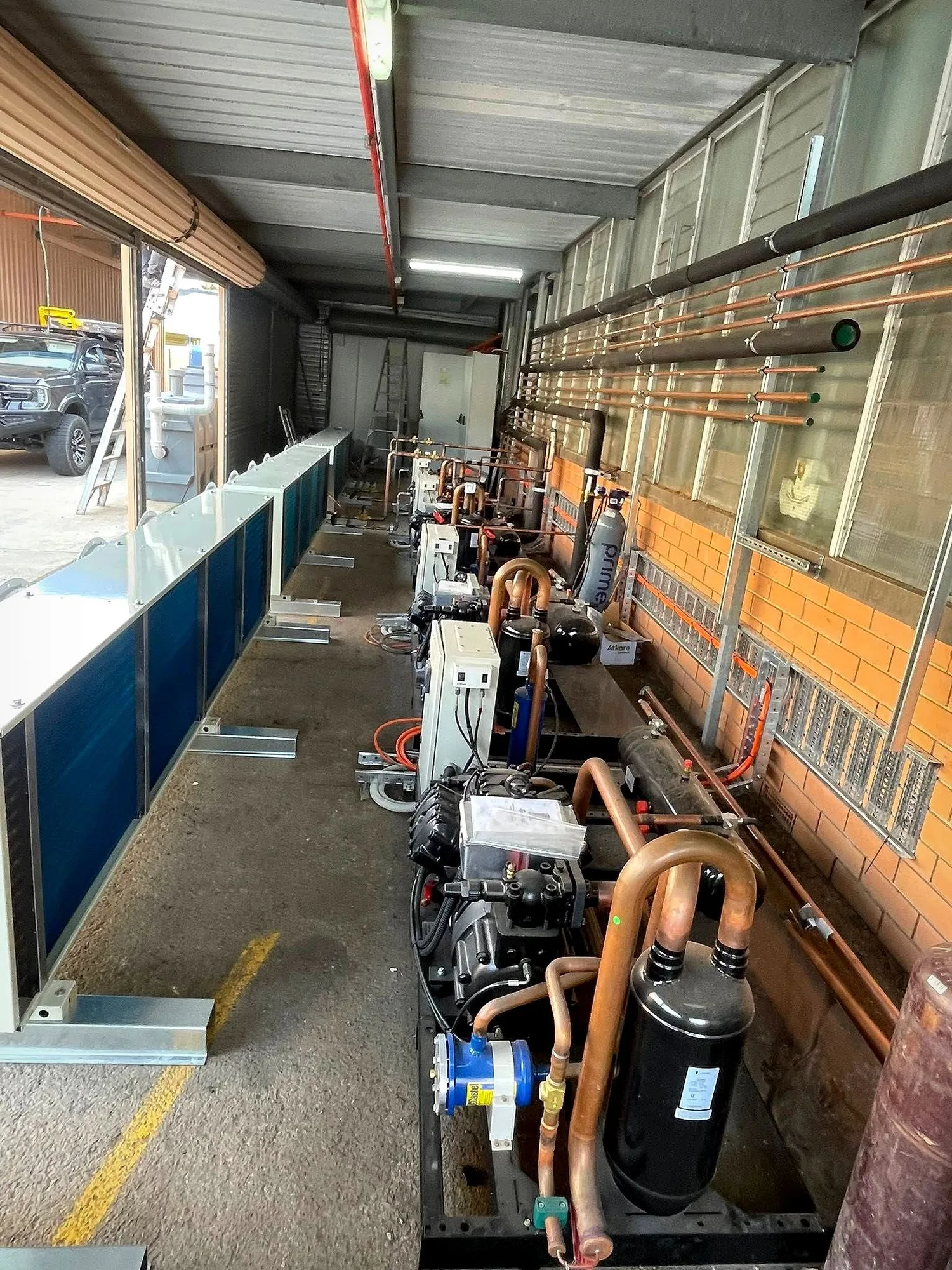 Mechanical plant room pipework installed by Classic Air and Mechanical Services