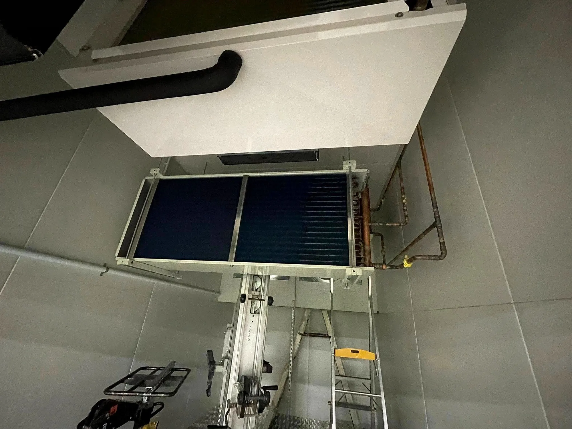 Indoor air conditioning outlet and ductwork installed by Classic Air and Mechanical Services
